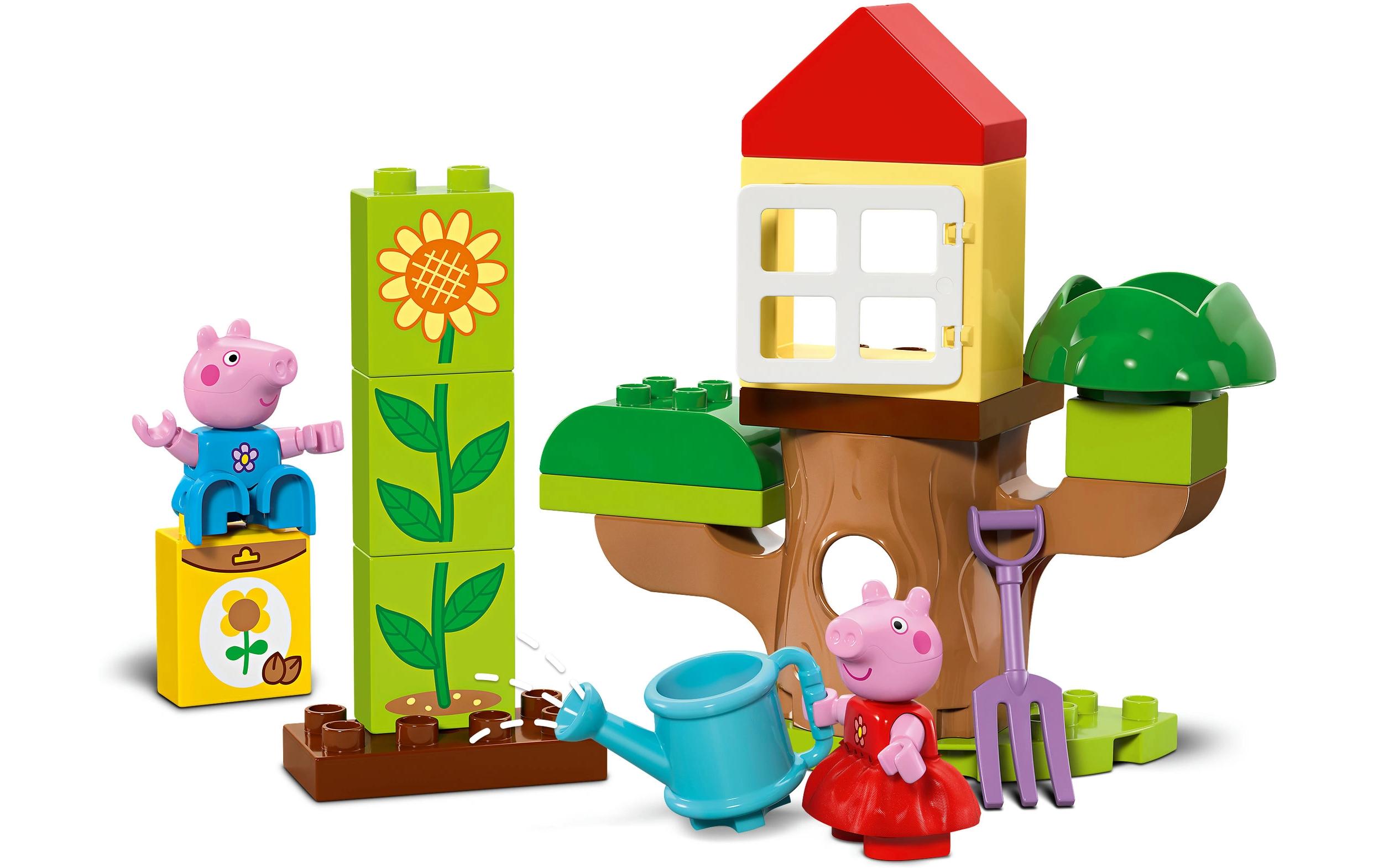 DUPLO® Peppas Garten mit Baumhaus 10431Lehrreiches Spielzeug zum Bauen und Umbauen