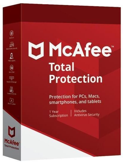McAfee - Total Protection - Antivirus Software - Geschikt voor 3 Apparaten - 1 Jaar