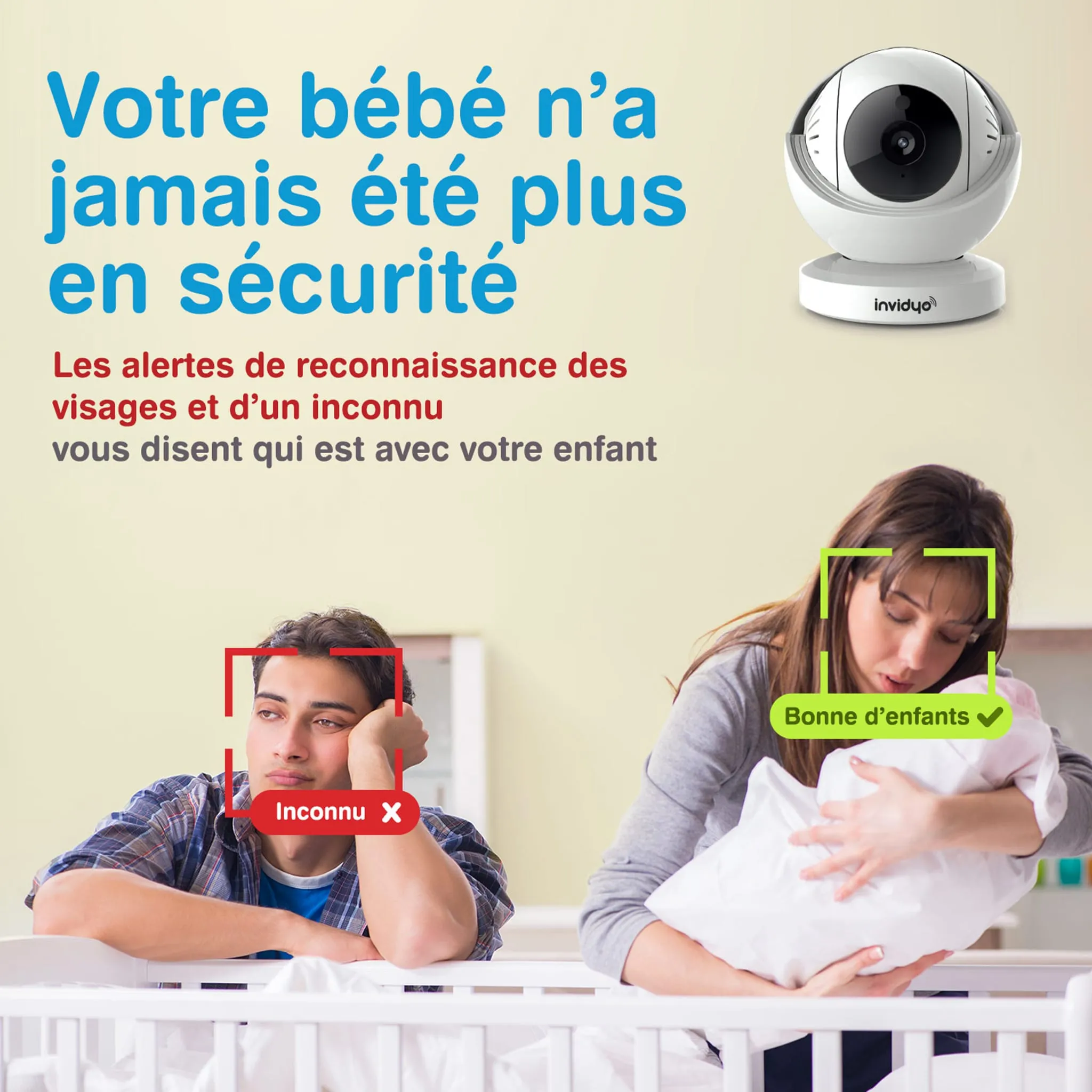 Invidyo Moniteur Caméra Wi-Fi