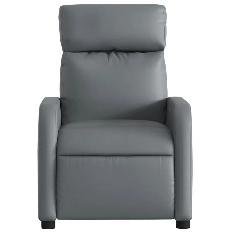 vidaXL - Fauteuil - Grijs - Kunstleer