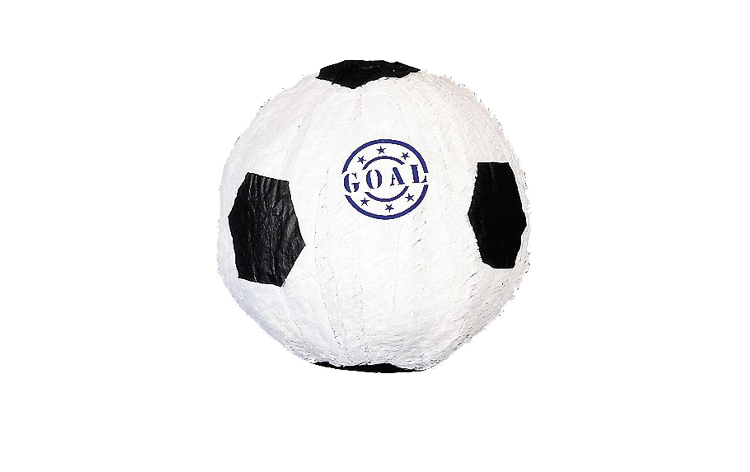 Pinata Fussball, WeissPiñata in Fussballform für Kinder