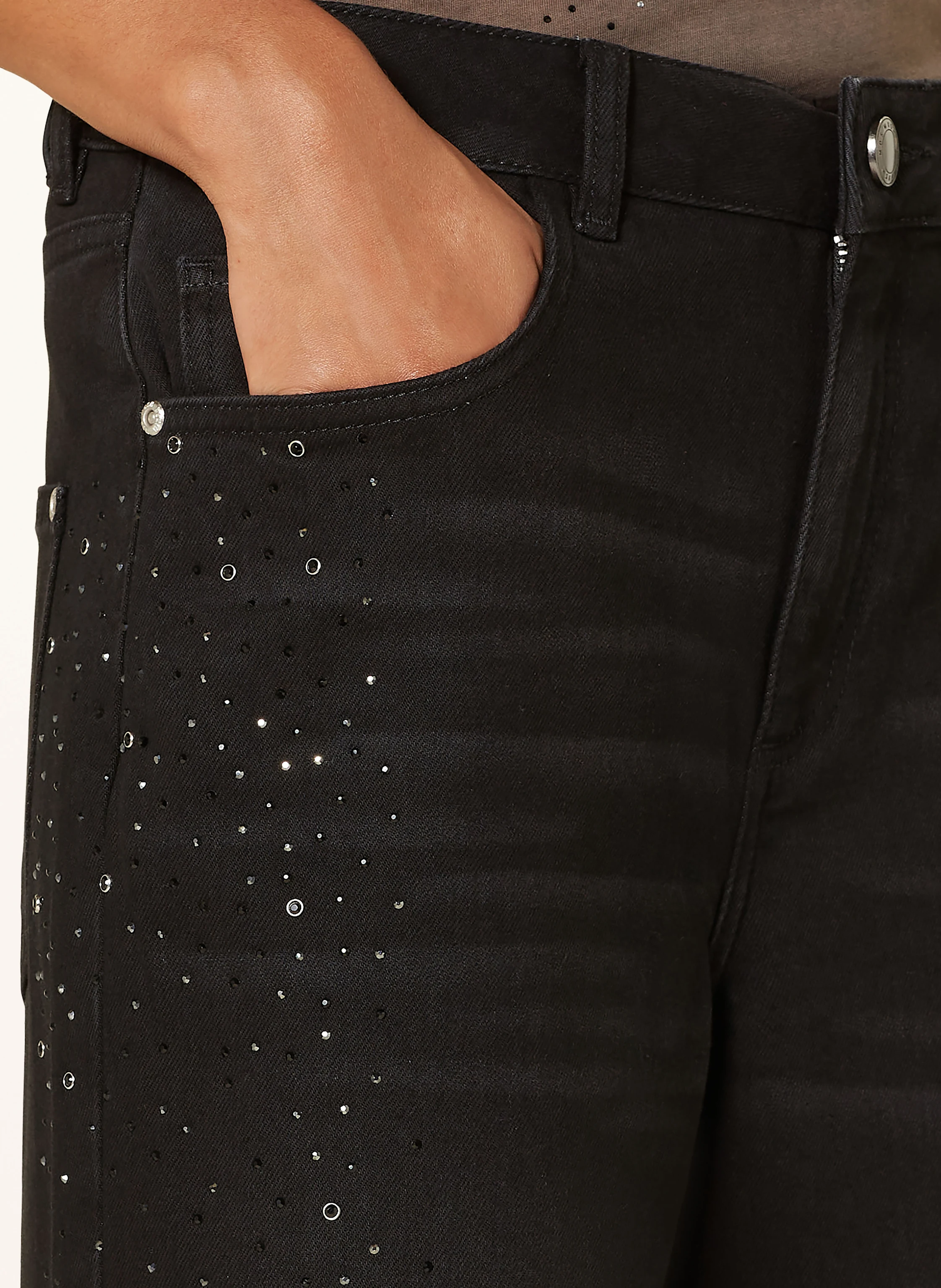 MOS MOSH Straight Jeans MMRELEE mit Schmucksteinen