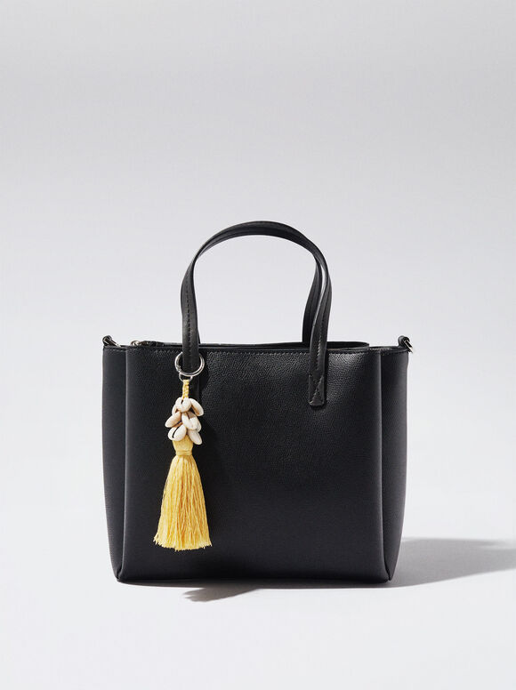Bolsa tote para uso diário com alça removível - Preta