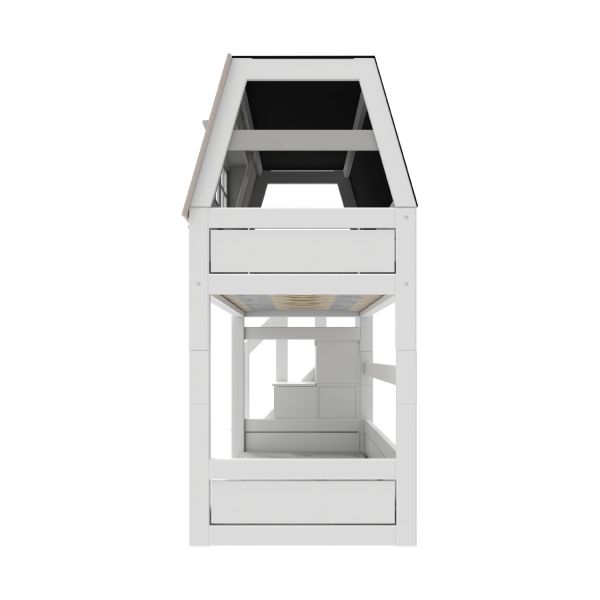 Life Time Laag Stapelbed My Hangout - White Wash - Rolbodem
