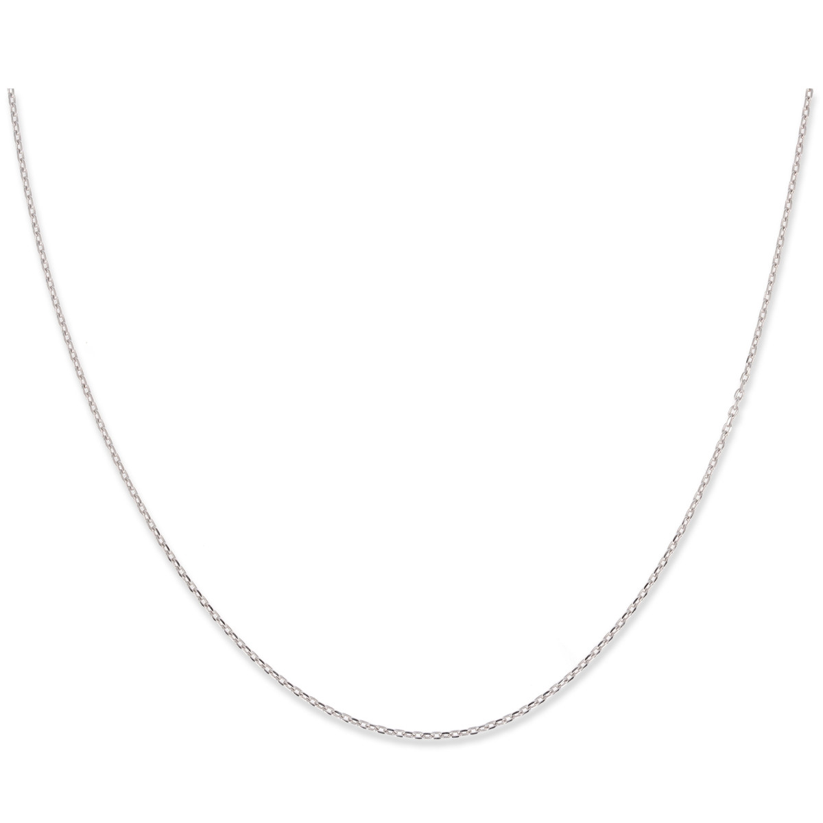 Chaîne argent rhodié maille forçat FD035 40cm