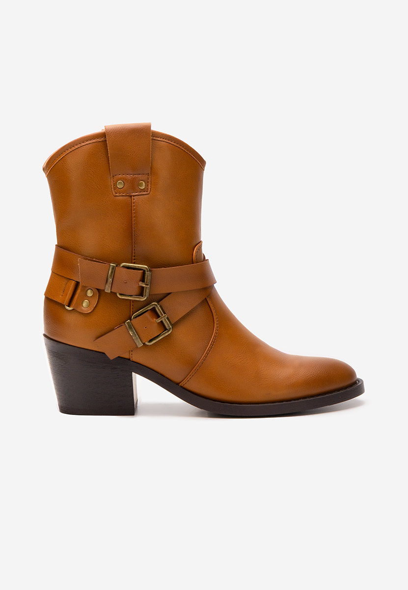 Bottines western femme chameau Lestery