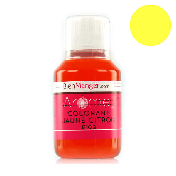 Colorant alimentaire jaune E102 - Liquide