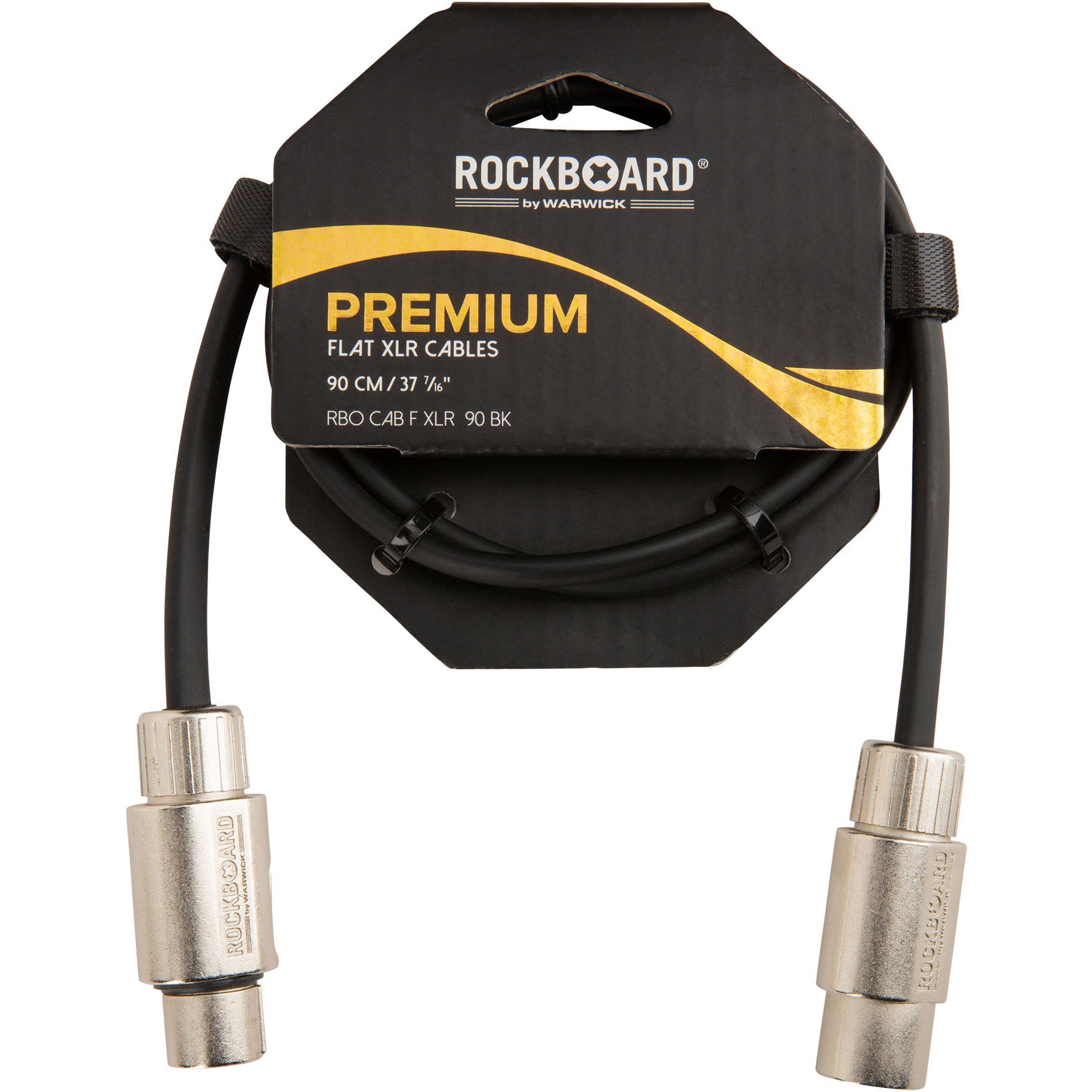 RockBoard XLR kabel plat male-female 90 cm