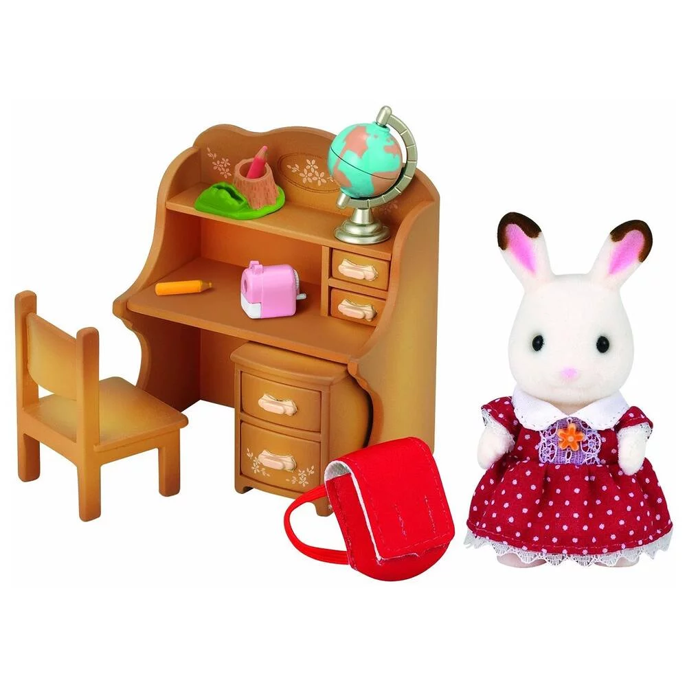 BUREAU FILLETTE LAPIN - SYLVANIAN MEUBLES ET ACCESSOIRES