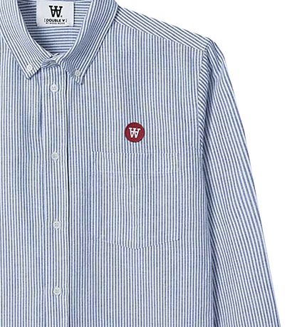 Wood Wood Skjorte - Tod Shirt - Blåe Stripes