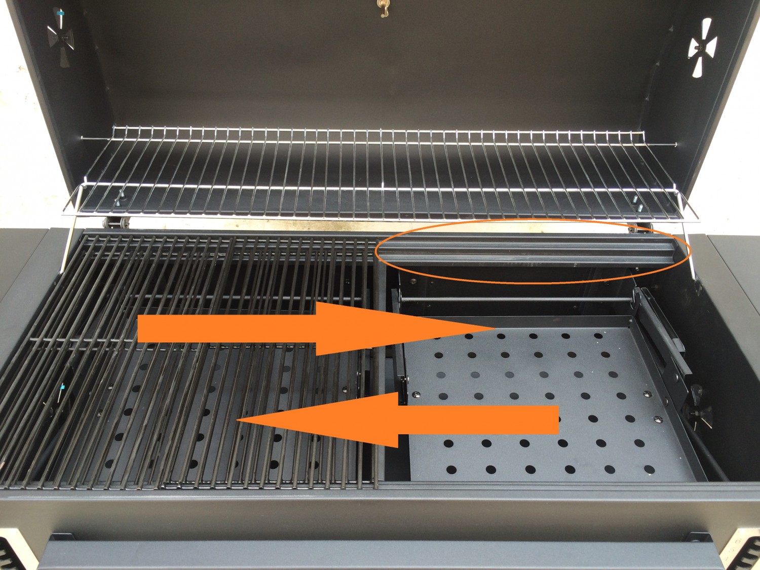 Grill Holzkohle 160 x 64.5 x 107.5 cm