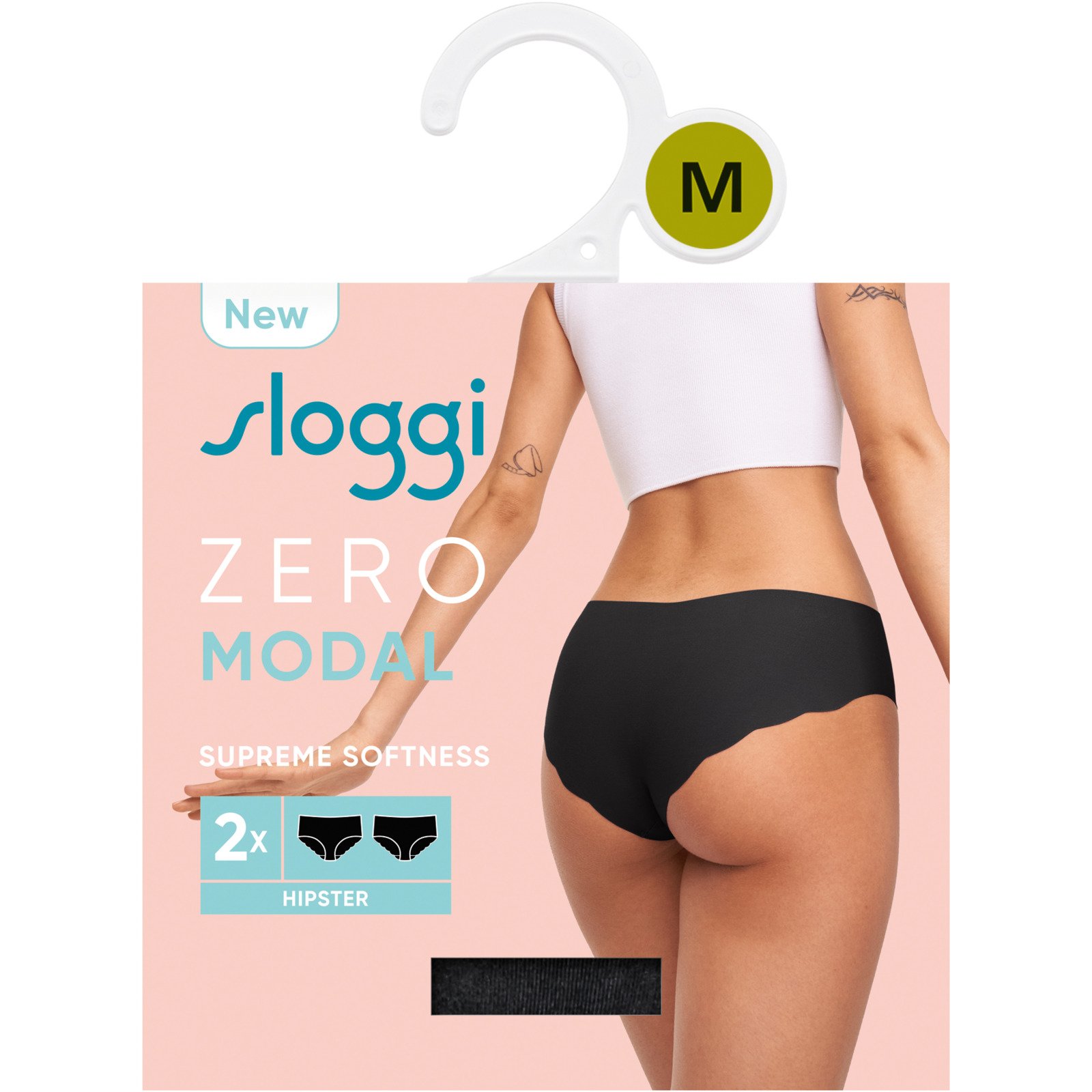 Sloggi Damen-Slip Zero Modal Hipster, 2er-Pack