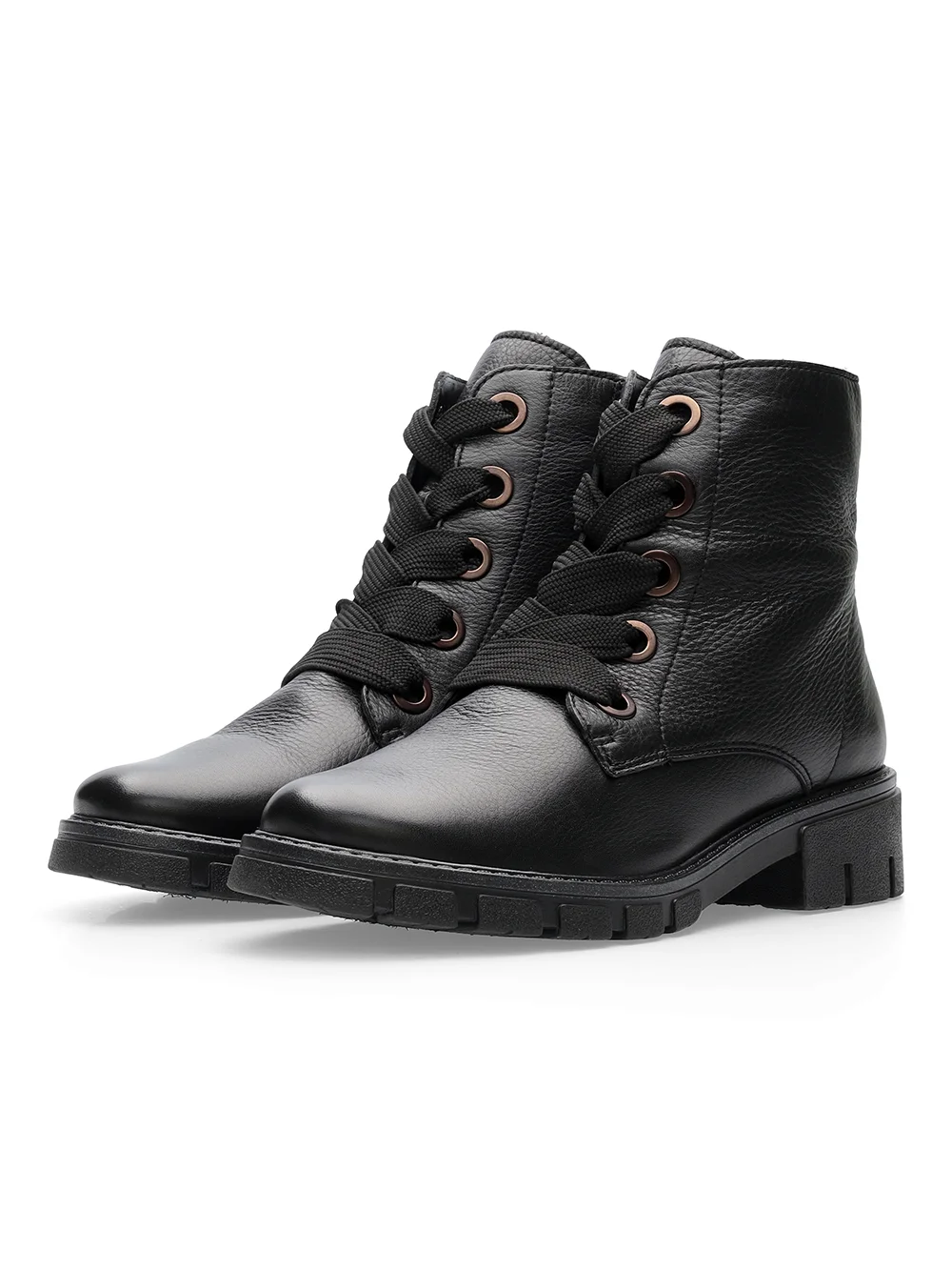 Schnürstiefelette Dover schwarz