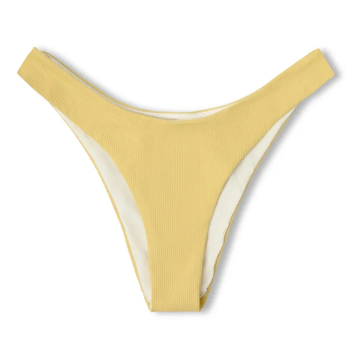 Zulu & Zephyr Bas de Maillot Citrus Côtelé | Jaune