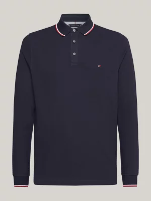 Polo Slim Fit com Detalhes em T da Coleção 1985
