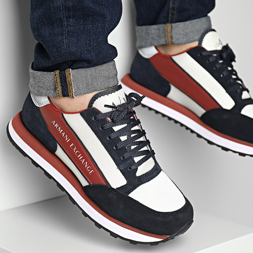 Baskets XUX083-XV263 Navy Red Off White