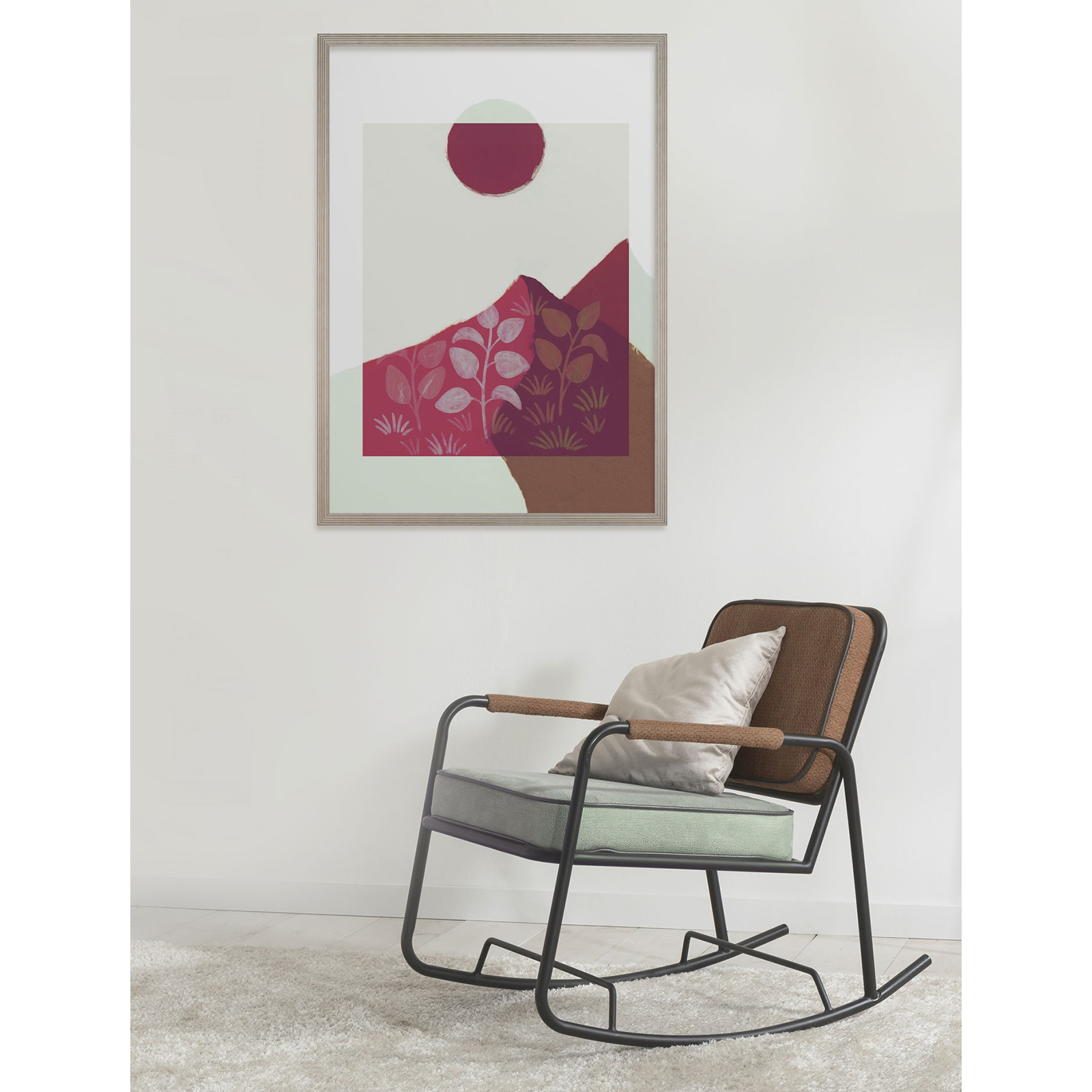 Wandbild PLANT A GARDEN - pink - 50x70 cm