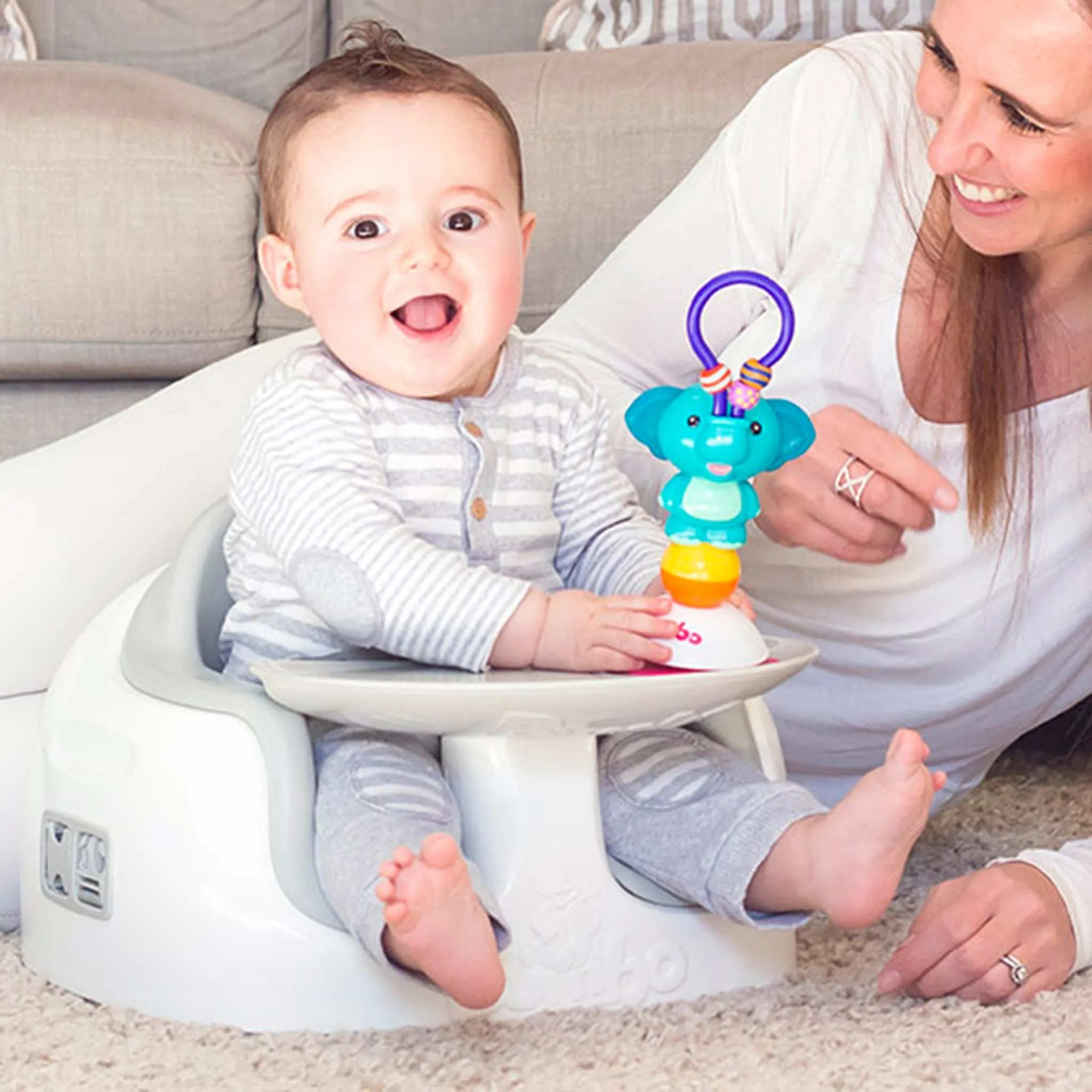 Bumbo Siège de Table Portatif Rehausseur Multi Bumbo - Cool Grey