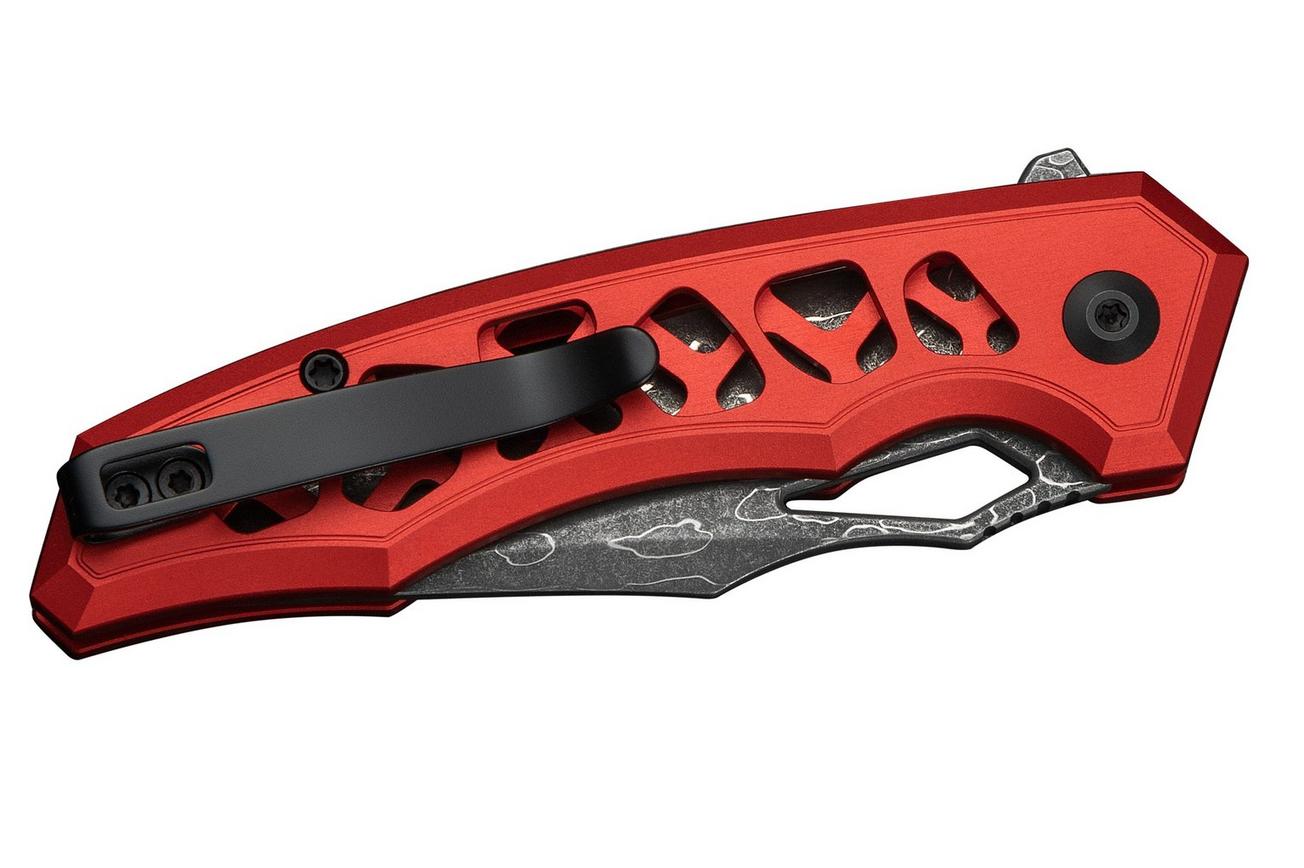 Civivi Anaaki C24039-DS1 Damascus Red Aluminum, zakmes