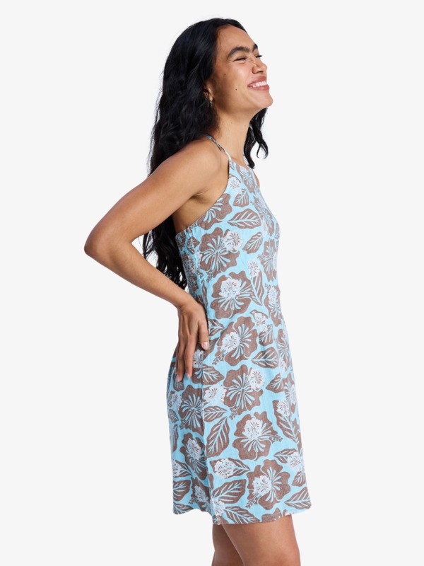 After Glow Mini Robe dos-nu Marron Femme