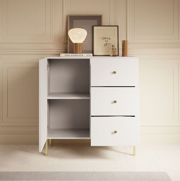 Vermont - Dressoir - Wit - 91x42x98 cm
