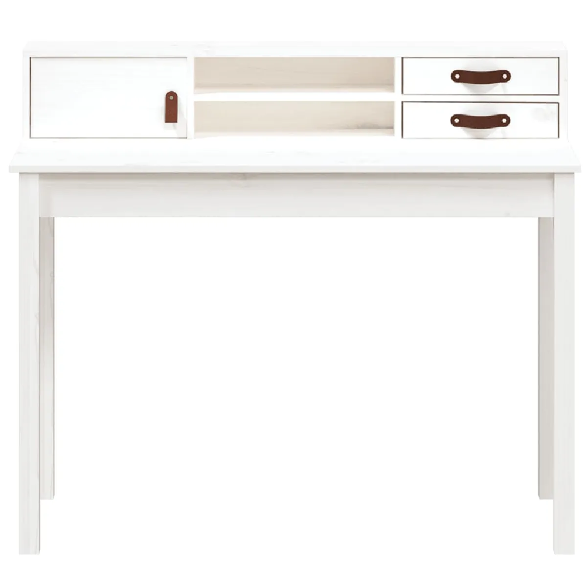vidaXL Bureau Blanc 110x50x93 cm