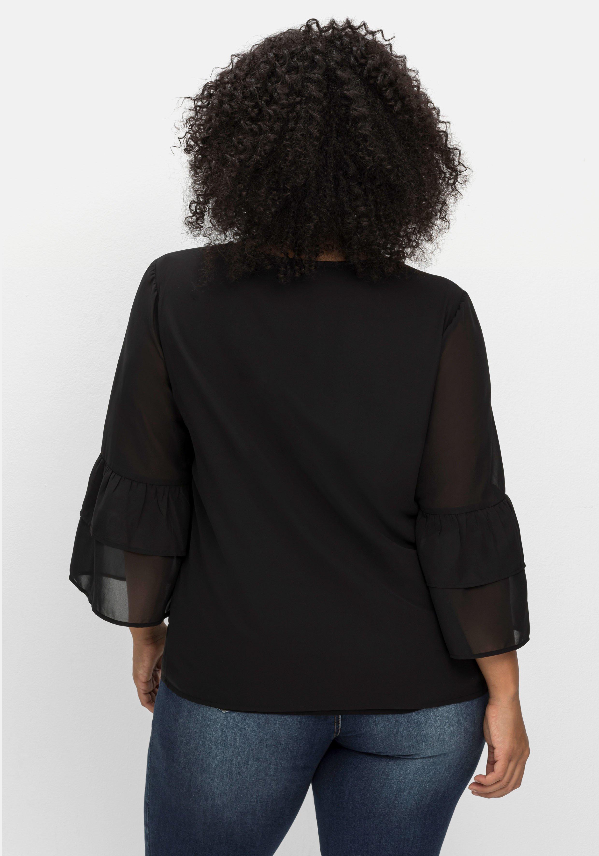 Tunika im Boho-Look, mit floraler Stickerei