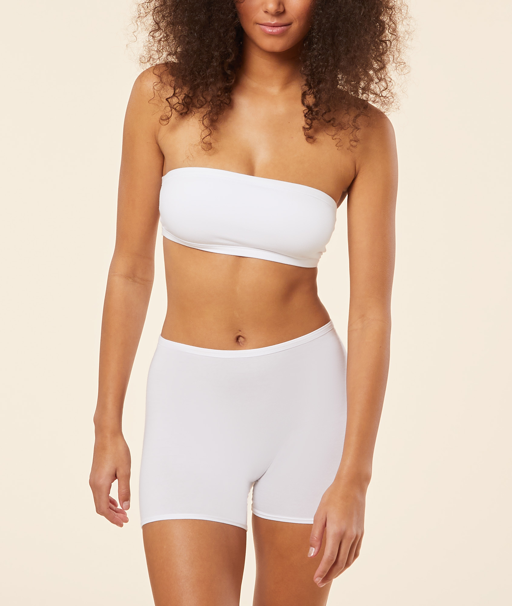 Bandeau sans armatures en coton biologique extensible