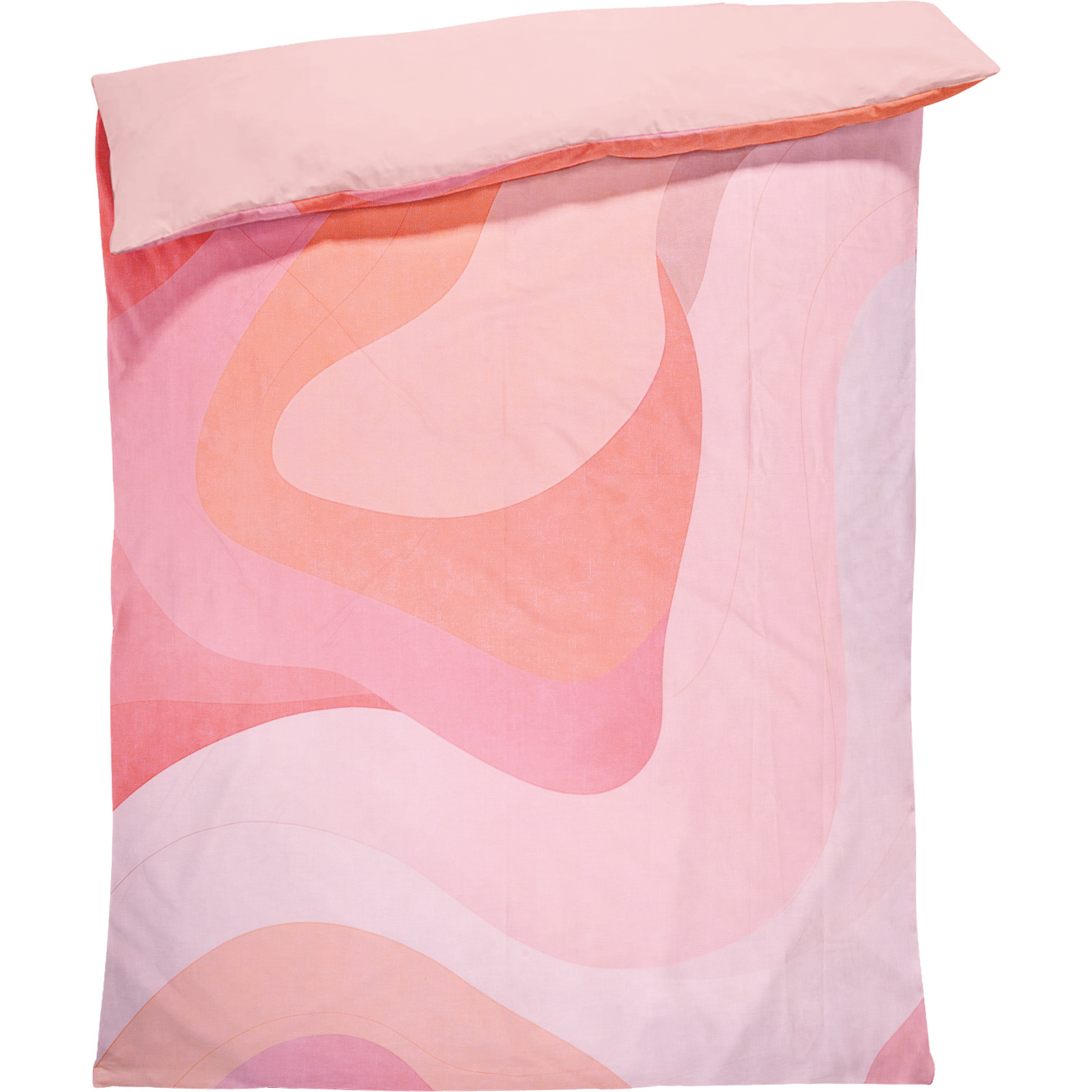 Bettwäsche Renforcé Lava waves coral 50x70 Kissenbezug