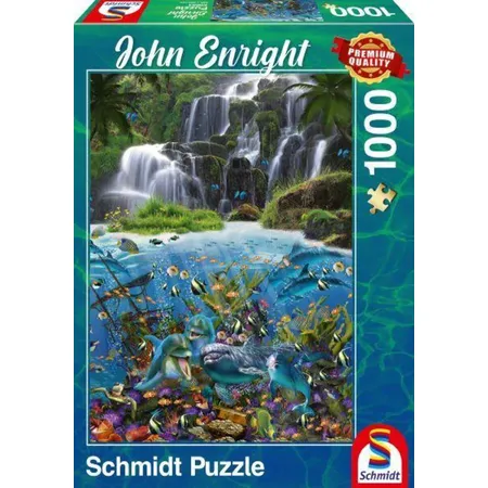Schmidt Spiele KinderPuzzle - Puzzle John Enright Wasserfall,1.000 Teile