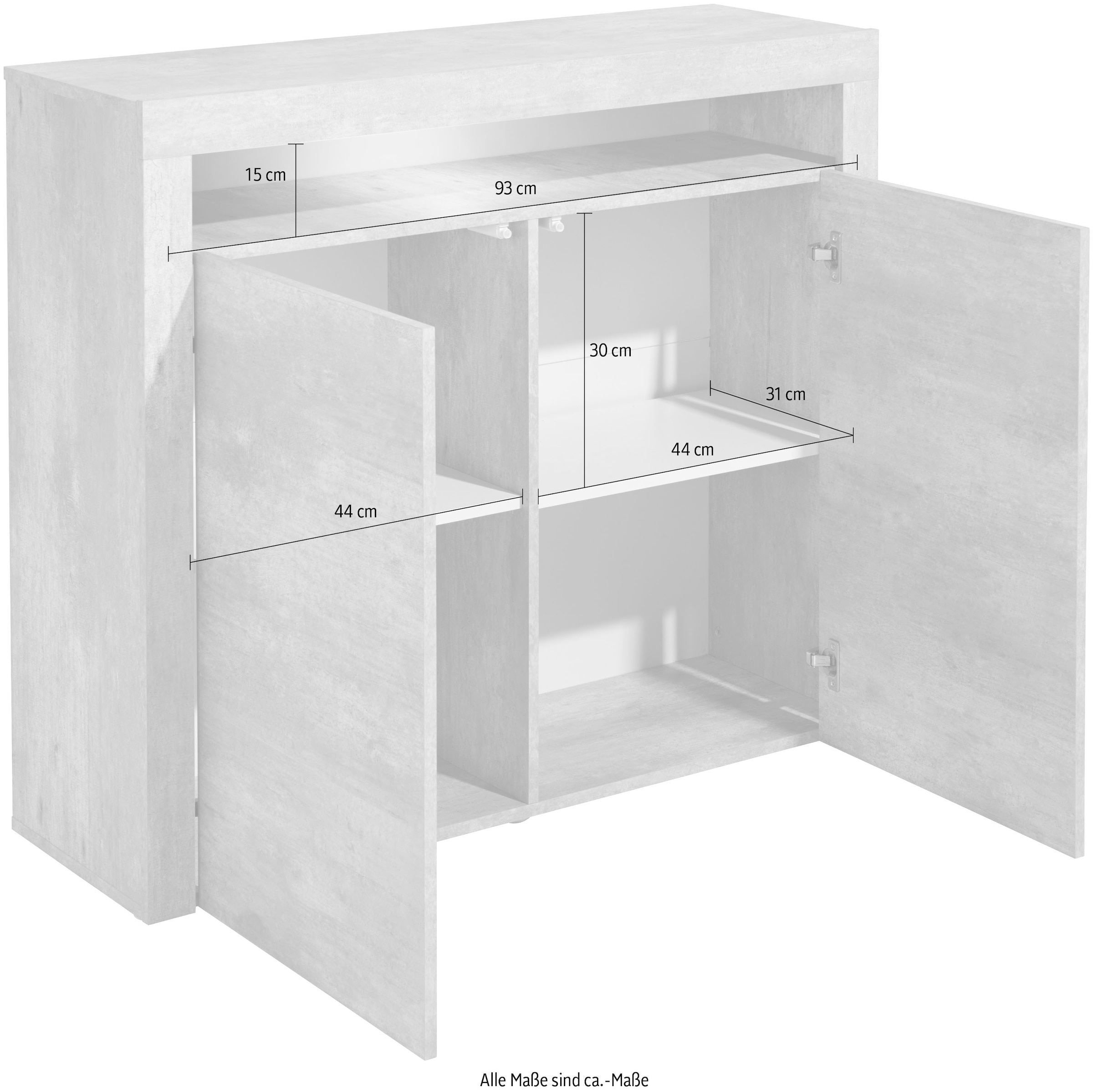 borchardt Möbel Highboard »Santa Fe« Breite 107 cm