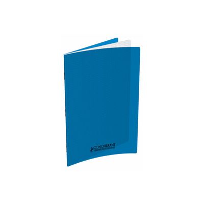 Conquérant Classique - Cahier polypro 24 x 32 cm - 96 pages - petits carreaux (5x5mm) - bleu