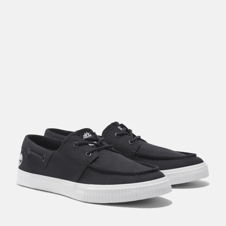 Basket basse à lacets pour homme en noir