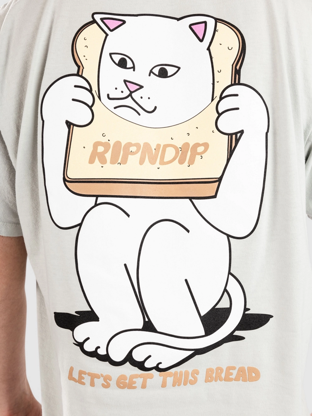 RIPNDIP Lets Get This Bread T-Shirt cool grey