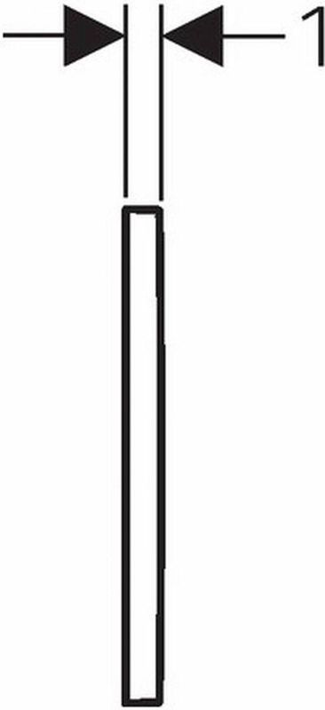 Geberit - Omega20 - Bedieningsplaat - Wit/Glans Chroom
