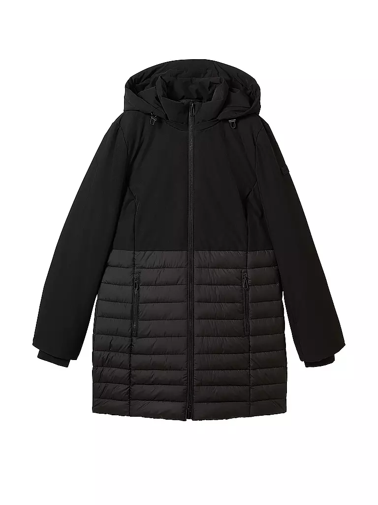 TOM TAILOR Steppmantel  schwarz