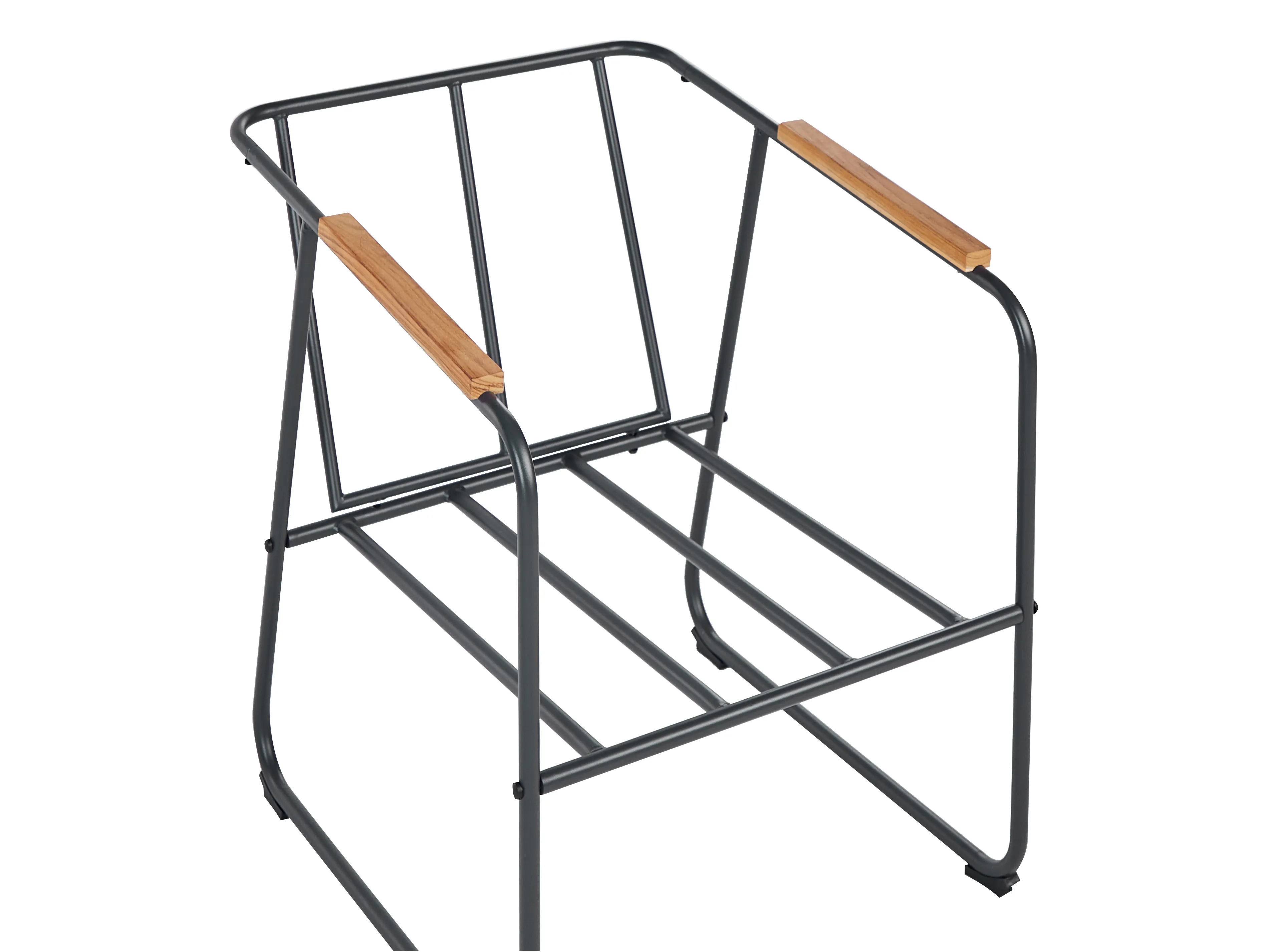 Loungeset met tafel 4-zits VEZZANA Metaal Grijs