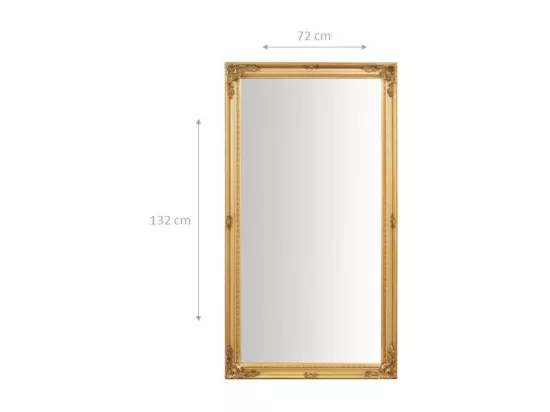 Miroir mural salle de bain, salon, chambre - Bois - 61x32 cm