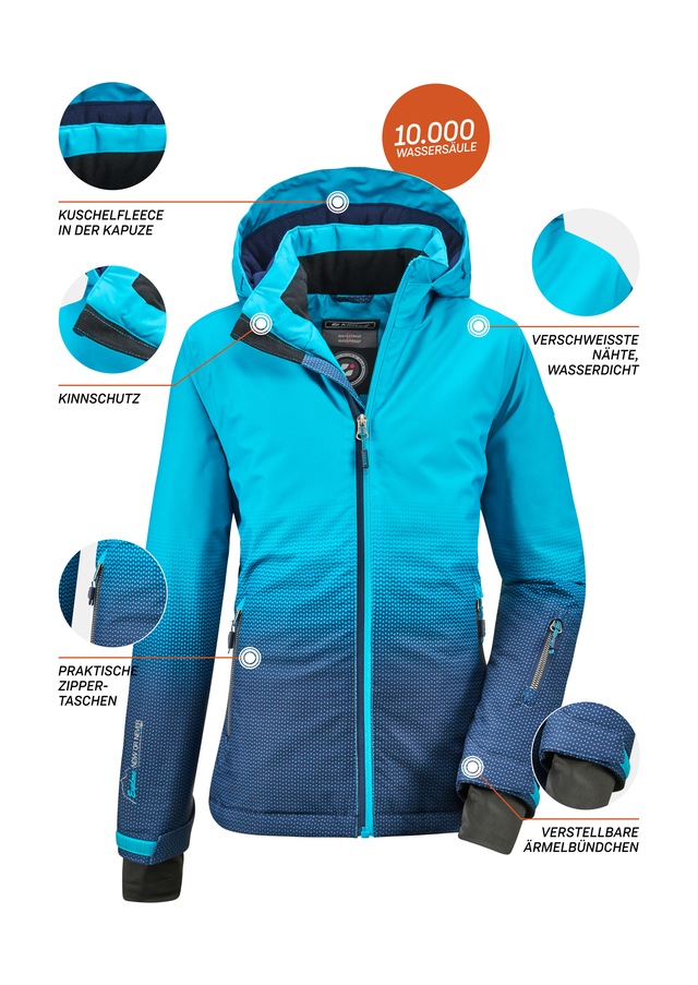 Killtec Outdoorjacke »Lynge GRLS JCKT E« Mädchenjacke, wasserdicht/winddicht, 10.000 mm Wassersäule
