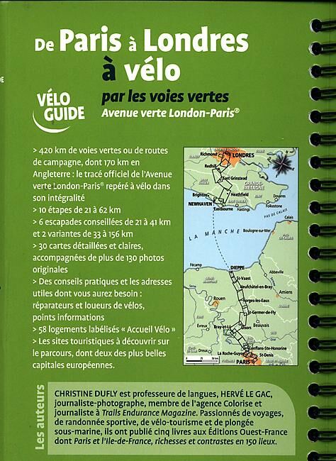 OUEST FRANCE - PARIS A LONDRES A VELO