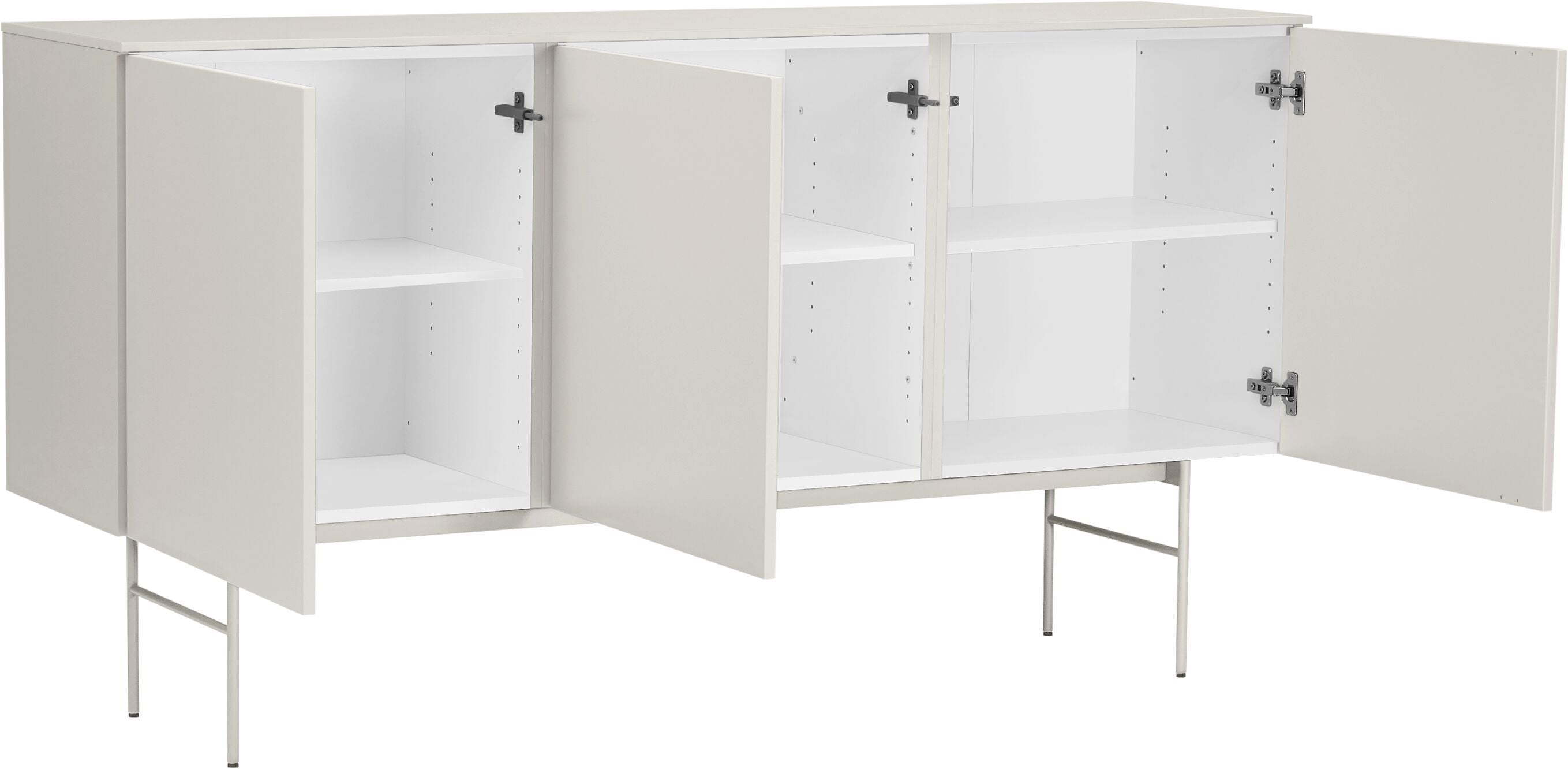 TILL Sideboard - Taupe / B: 168.0 cm x T: 41.0 cm x H: 88.8 cm