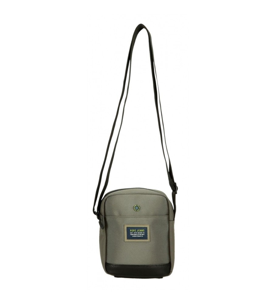 Bolsa de ombro pequena verde Leighton da Pepe Jeans