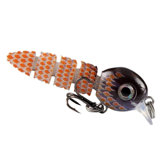 5 fiskelokker naturtro Crankbait med opbevaringsboks