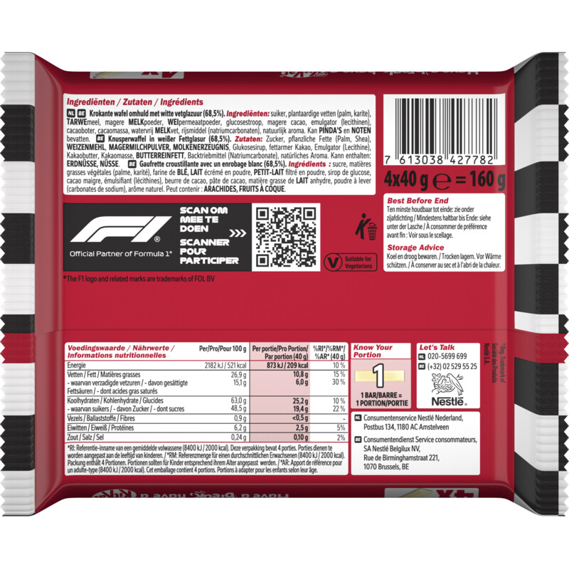 Kitkat Chunky white reep 4-pack