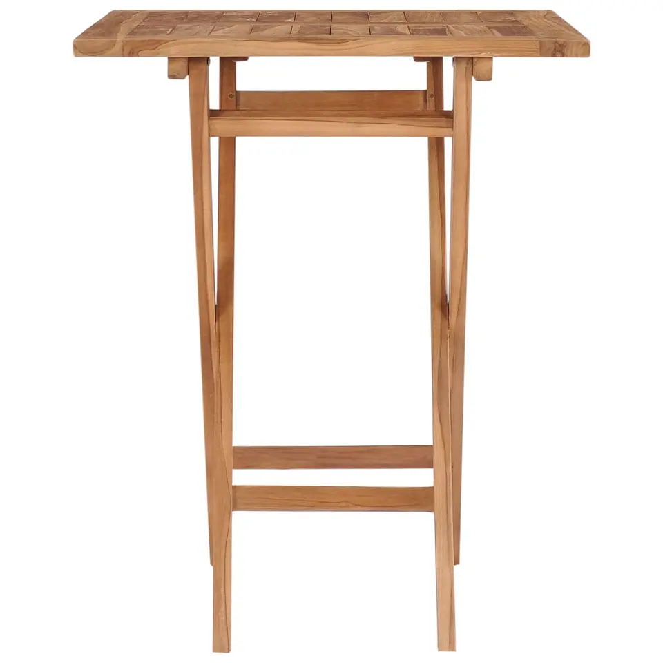 vidaXL Tuintafel inklapbaar 60x60x75 cm massief teakhout