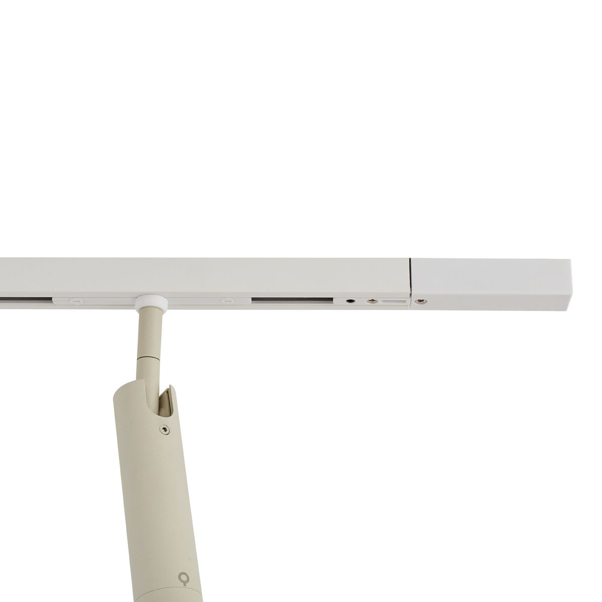 Modern railsysteem met 6 spots beige met wit 1-fase - Slimline Uzzy