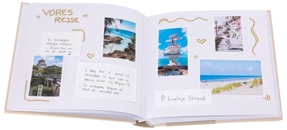 Fotoalbum scrapbog 23 x 24 cm 30 sider