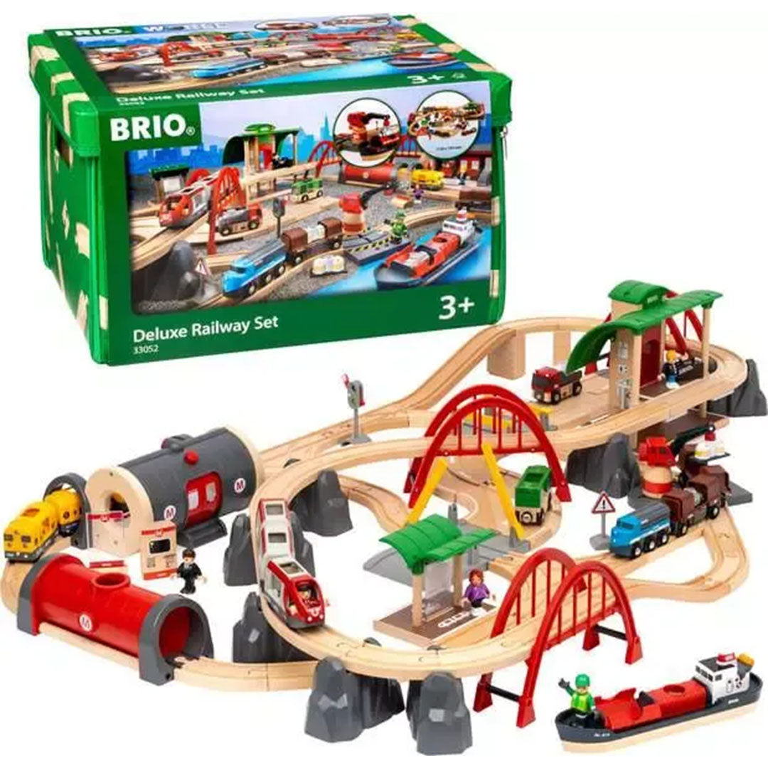 brio treinbaan deluxe set - 87-delig