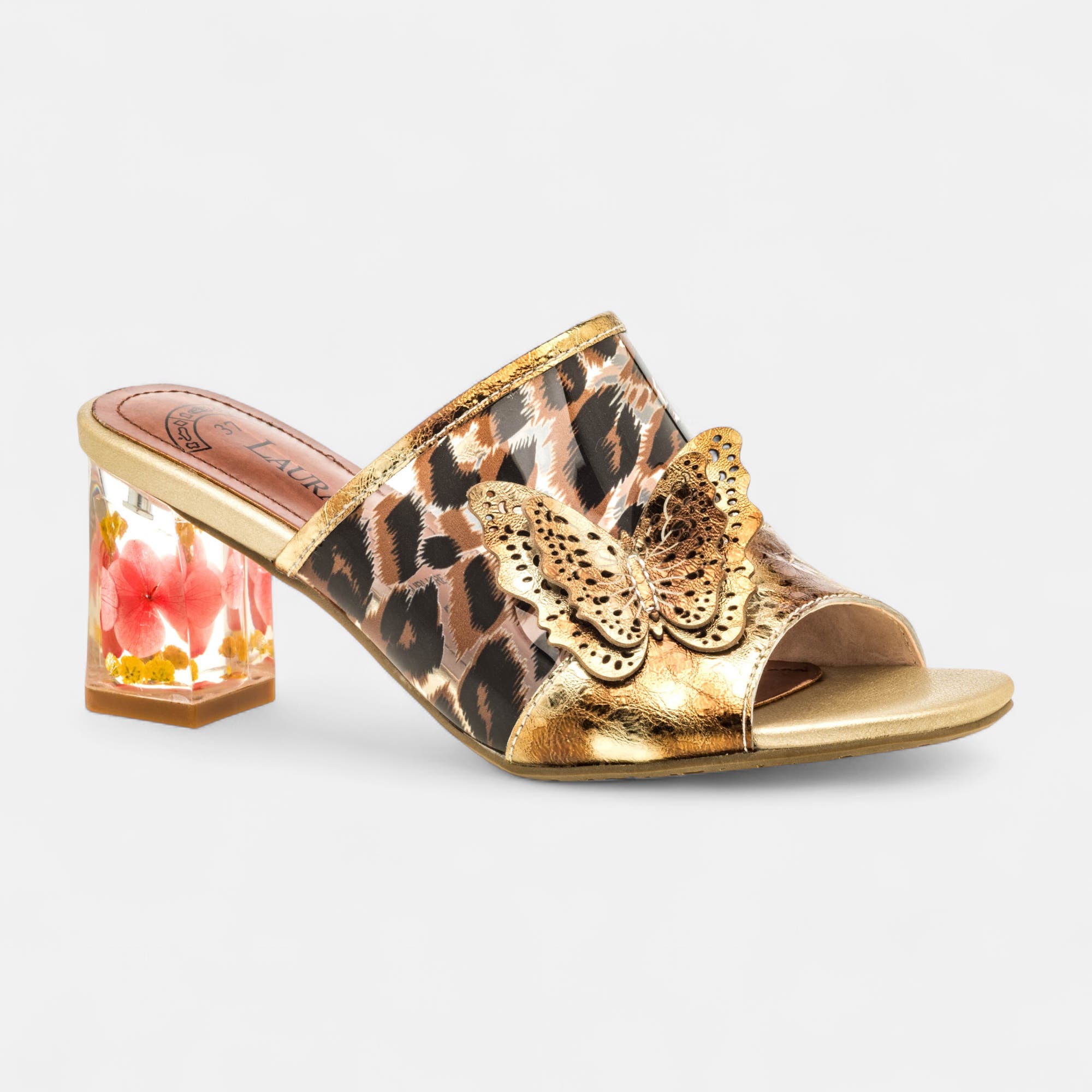 Mules à talon Femme marron