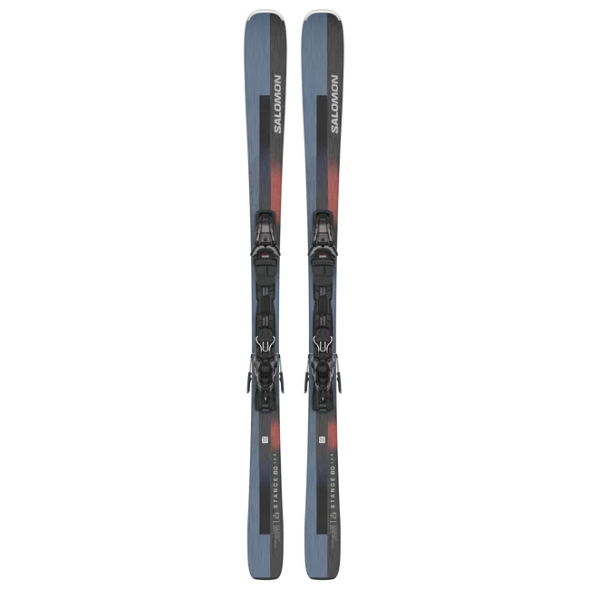 STANCE 80 (and M11)  All Mountain-Ski-Set, Unisex Black/NeonCoral/AshleyBlue
